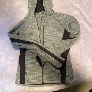 Athlete size small hooded jacket